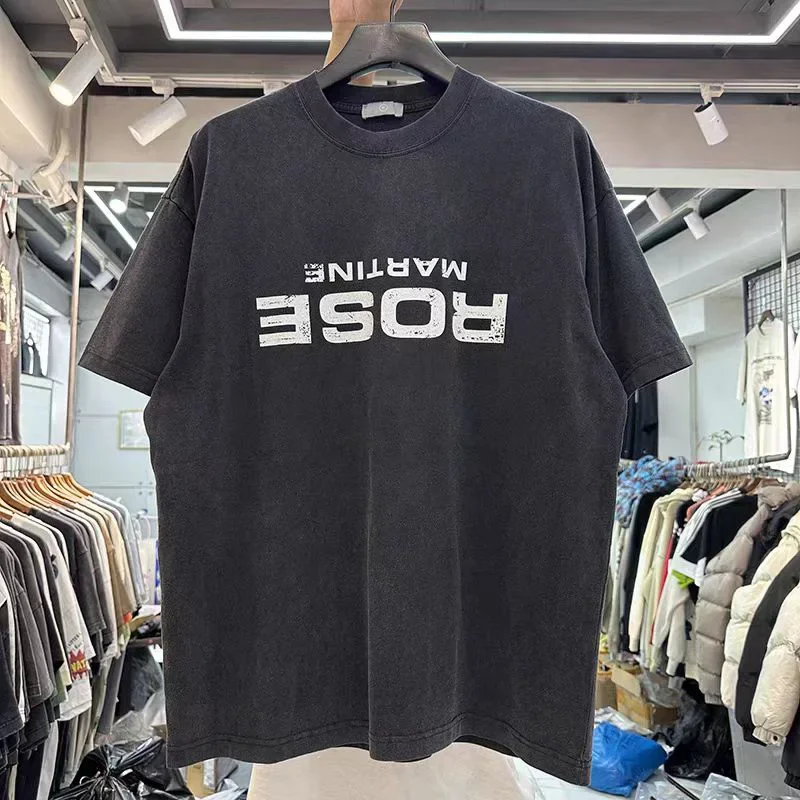 100% Cotton Wash Vintage Short Sleeve Casual T-shirt Heavyweight Best Quality Loose Reversal Letter ROSE Printing Tops Tee
100% Cotton Wash Vintage Short Sleeve Casual T-shirt Heavyweight Best Quality Loose Reversal Letter ROSE Printing Tops Tee