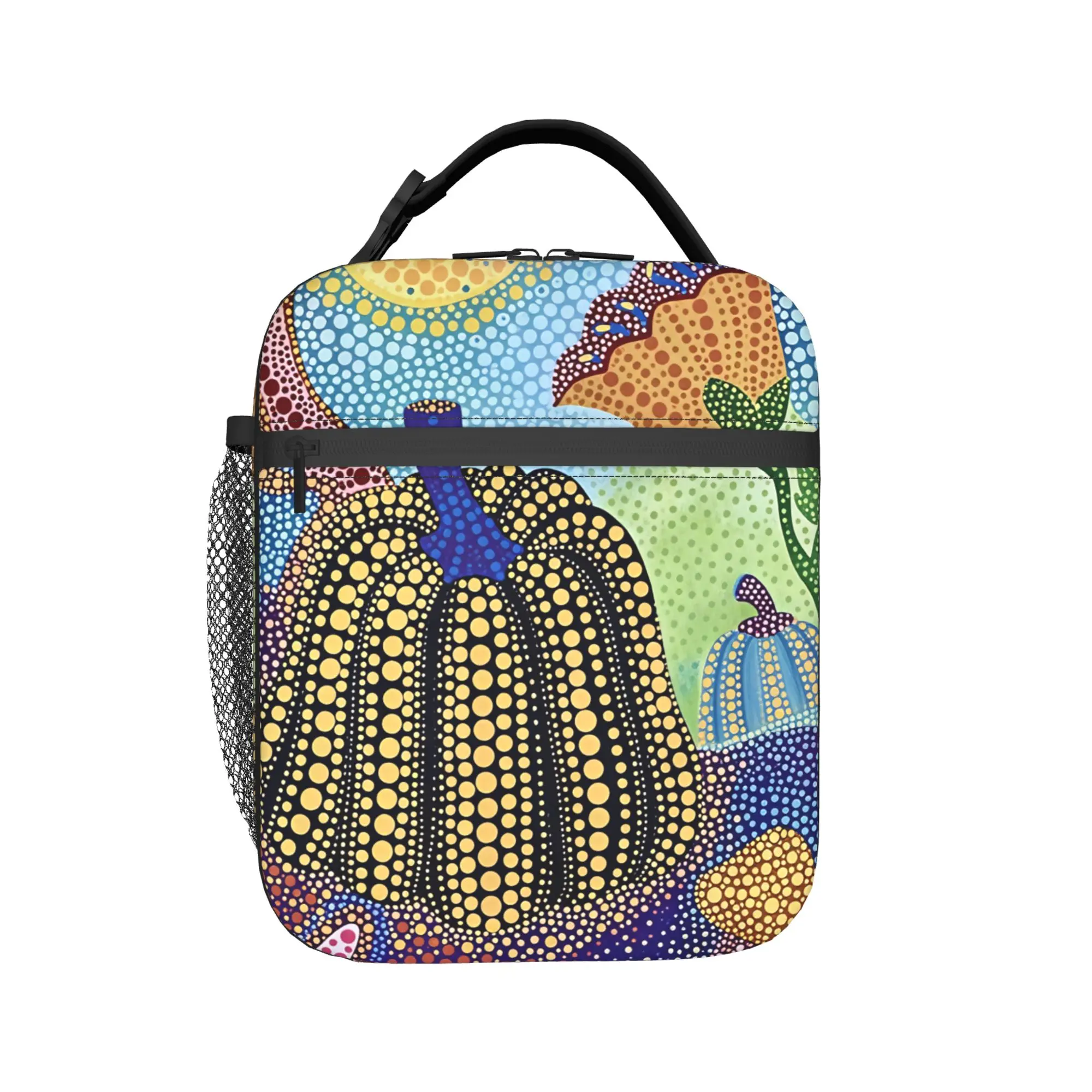 Yayoi Kusama Lunch Bag Casual Lunch Box For Unisex Office Portable Cooler Bag Oxford Designer Tote Food Bags
Yayoi Kusama Lunch Bag Casual Lunch Box For Unisex Office Portable Cooler Bag Oxford Designer Tote Food Bags