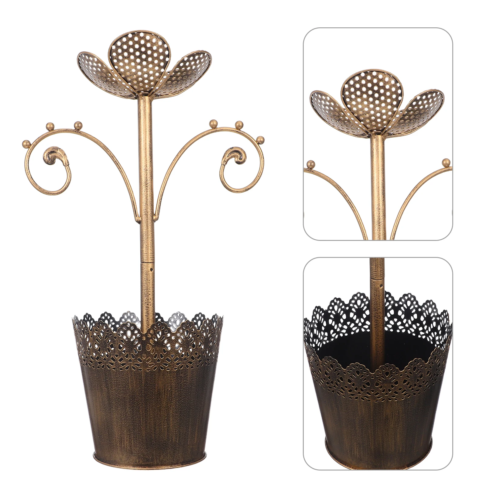 Flower-shaped Jewelry Frame Hanger Iron Rack Necklace Jewelery Holder Display Earring and Girls Organizer Makeup
Flower-shaped Jewelry Frame Hanger Iron Rack Necklace Jewelery Holder Display Earring and Girls Organizer Makeup