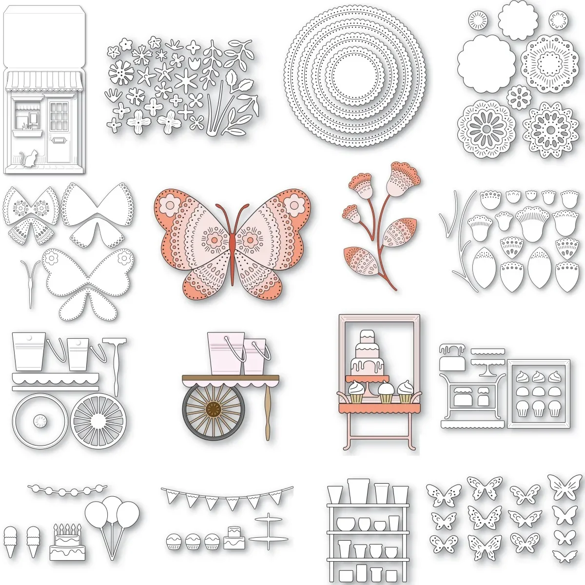 Celebrate Birthday Butterfly Flowers Metal Cutting Dies For DIY Make Paper Card Album Craft Template Supplies 2024 Arrivals
Celebrate Birthday Butterfly Flowers Metal Cutting Dies For DIY Make Paper Card Album Craft Template Supplies 2024 Arrivals