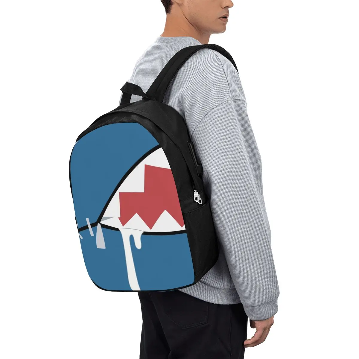Gawr Gura Shark Mouth Backpack Travel Notebook Bag Computer College Student School Bag Laptop Shoulder Bags for Men Women
Gawr Gura Shark Mouth Backpack Travel Notebook Bag Computer College Student School Bag Laptop Shoulder Bags for Men Women