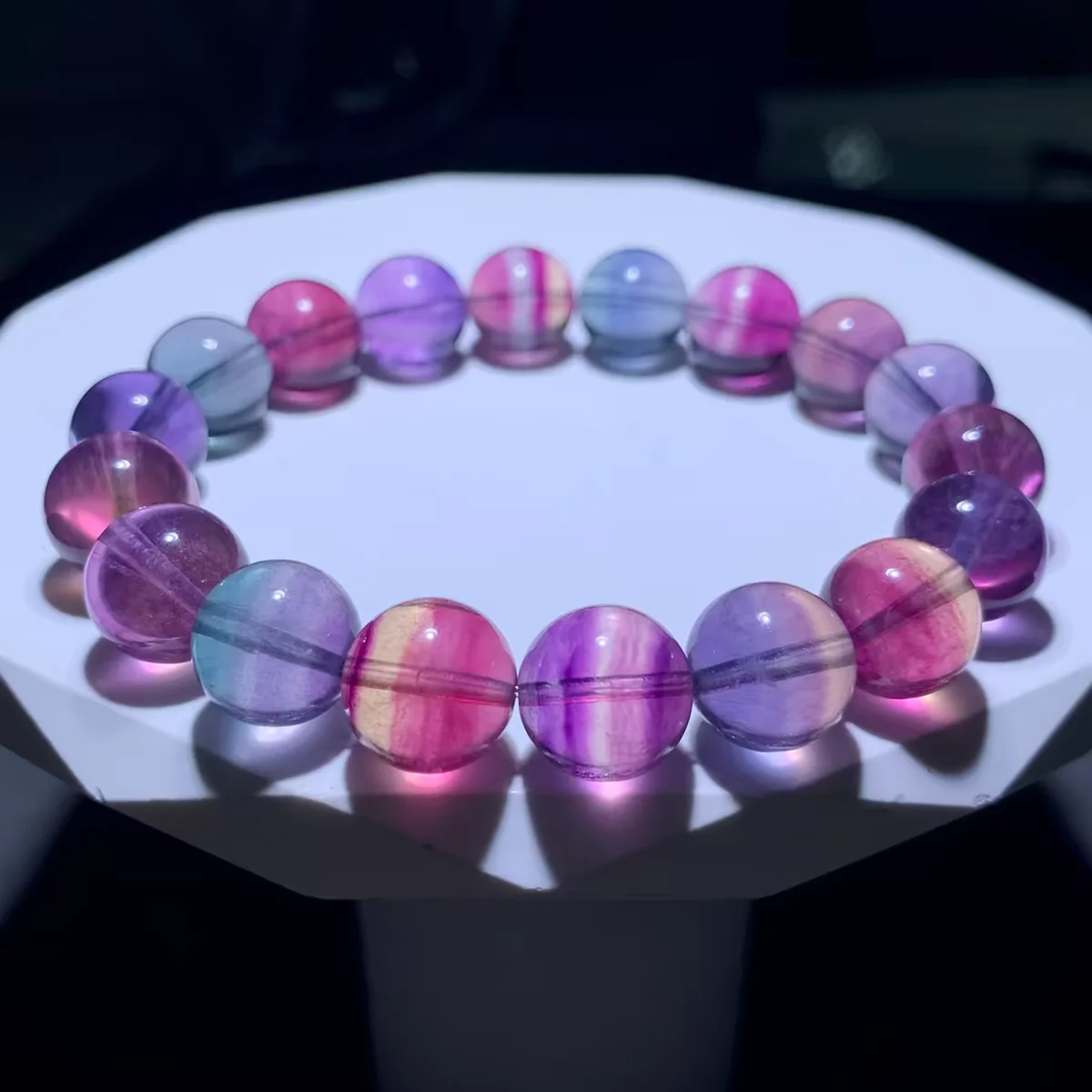 Natural Colorful Fluorite Bracelet Clear Round Beads Purple Red Fluorite Women Men AAAAA
Natural Colorful Fluorite Bracelet Clear Round Beads Purple Red Fluorite Women Men AAAAA