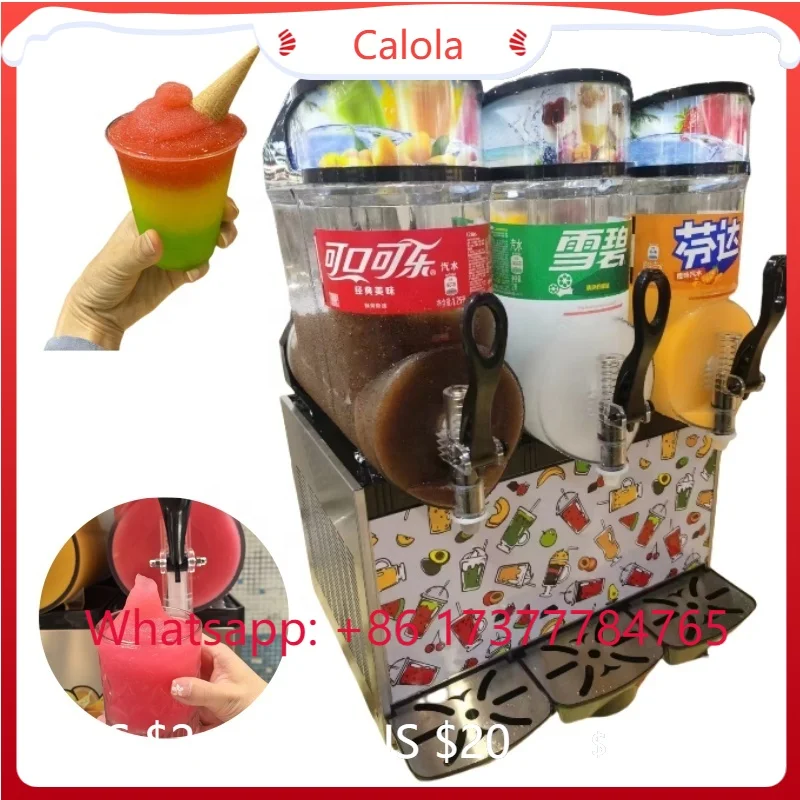 1/2/3 Tank Commercial Slushy Machine, Automatic Frozen Granita Ice Dispenser for Smoothies, Snow Melting & Ice Cream
1/2/3 Tank Commercial Slushy Machine, Automatic Frozen Granita Ice Dispenser for Smoothies, Snow Melting & Ice Cream