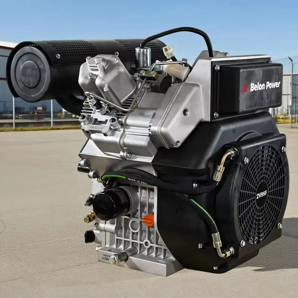 27hp Diesel Engine 2V95F Electric Start Tapered Shaft diesel Engine for Generators 18.8KW 19.8KW V-twin Air Cooled Engine
27hp Diesel Engine 2V95F Electric Start Tapered Shaft diesel Engine for Generators 18.8KW 19.8KW V-twin Air Cooled Engine