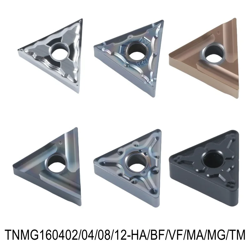 TNMG160402/04/08/12-HA/BF/VF/MA/MG/TM Internal Tool Carbide Insert High Quality Lathe Tool CNC Steel Processing Turning Insert
TNMG160402/04/08/12-HA/BF/VF/MA/MG/TM Internal Tool Carbide Insert High Quality Lathe Tool CNC Steel Processing Turning Insert