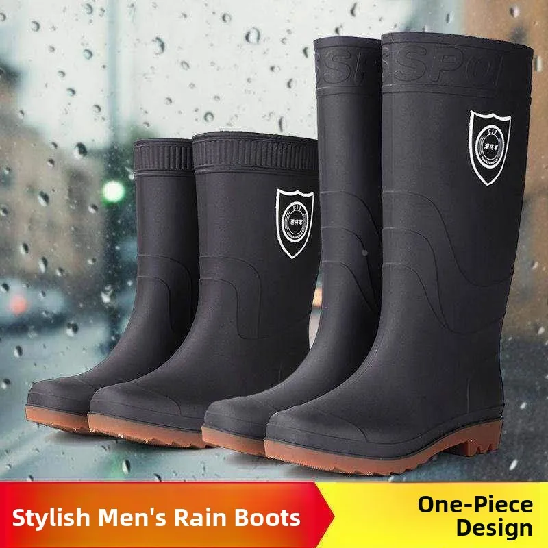 Thickened Wear-Resistant Cow Tendon Bottom Rain Boots High-Tube Men's Car Wash Anti-Slip Waterproof Safety Shoes Reflective
Thickened Wear-Resistant Cow Tendon Bottom Rain Boots High-Tube Men's Car Wash Anti-Slip Waterproof Safety Shoes Reflective