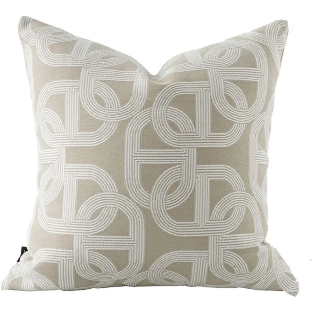 Luxury Modern Pig Nose Horseshoe Pattern Chenille Jacquard Embroidery Throw Pillow Cushion Cover, 20x20 Inches
Luxury Modern Pig Nose Horseshoe Pattern Chenille Jacquard Embroidery Throw Pillow Cushion Cover, 20x20 Inches