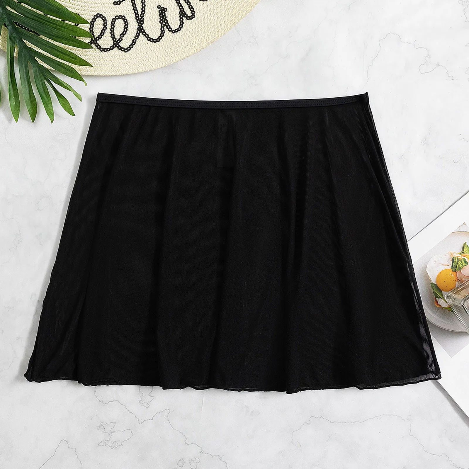 Women's Beach Mesh Swimsuit Cover Up Transparent Half Bodies Skirt Solid Color High Waist Drawstring Cover Up Skirt For Swimwear
Women's Beach Mesh Swimsuit Cover Up Transparent Half Bodies Skirt Solid Color High Waist Drawstring Cover Up Skirt For Swimwear