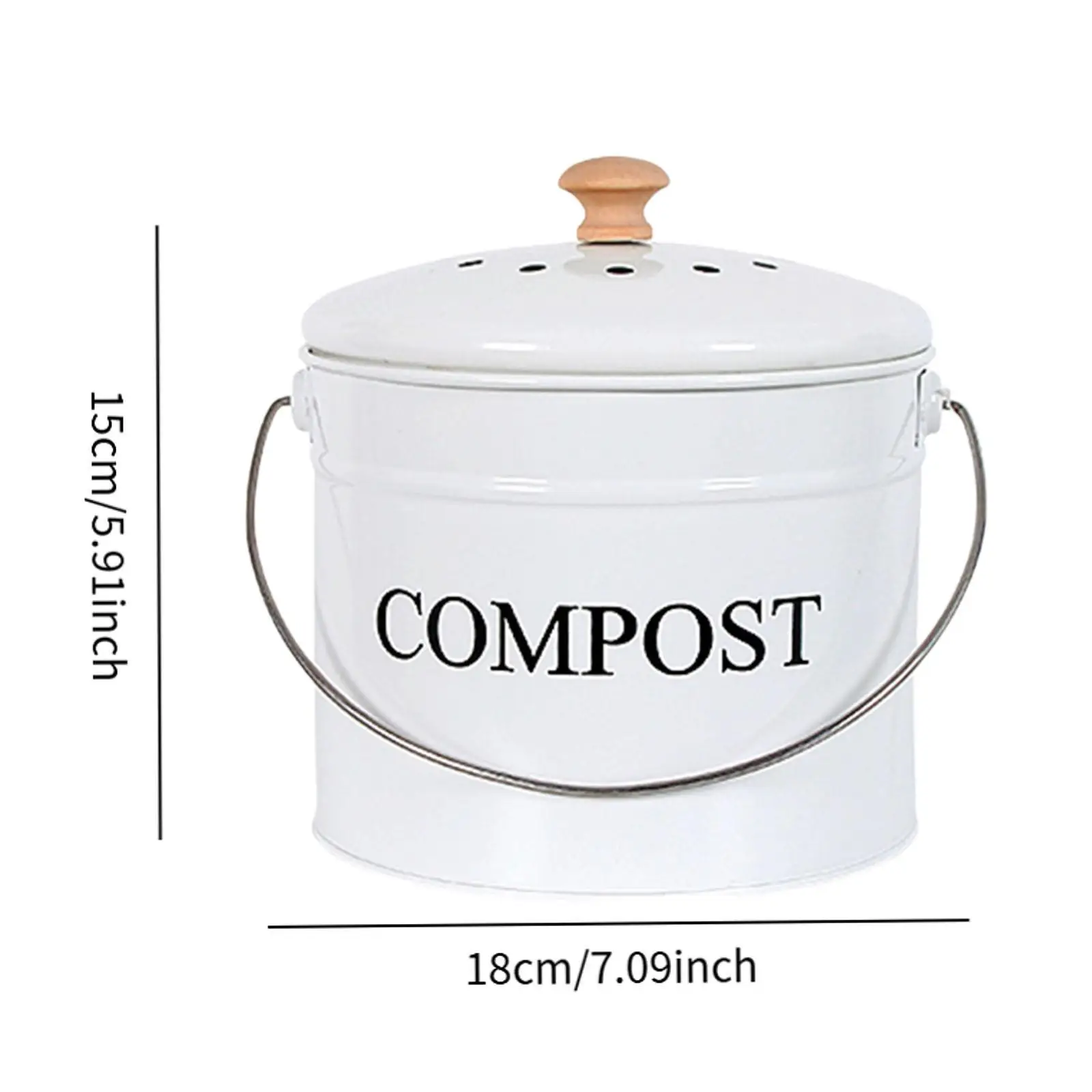 Kitchen Compost Bin Odorless Countertop for Food Scrap Container Filter Trash Bin Compost Bucket Compost Pail Food Composter
Kitchen Compost Bin Odorless Countertop for Food Scrap Container Filter Trash Bin Compost Bucket Compost Pail Food Composter