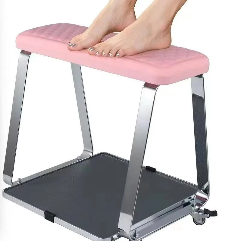 Comfortable Leather Portable Foot Bracket Salon Foot Bracket with Movable Wheels
Comfortable Leather Portable Foot Bracket Salon Foot Bracket with Movable Wheels