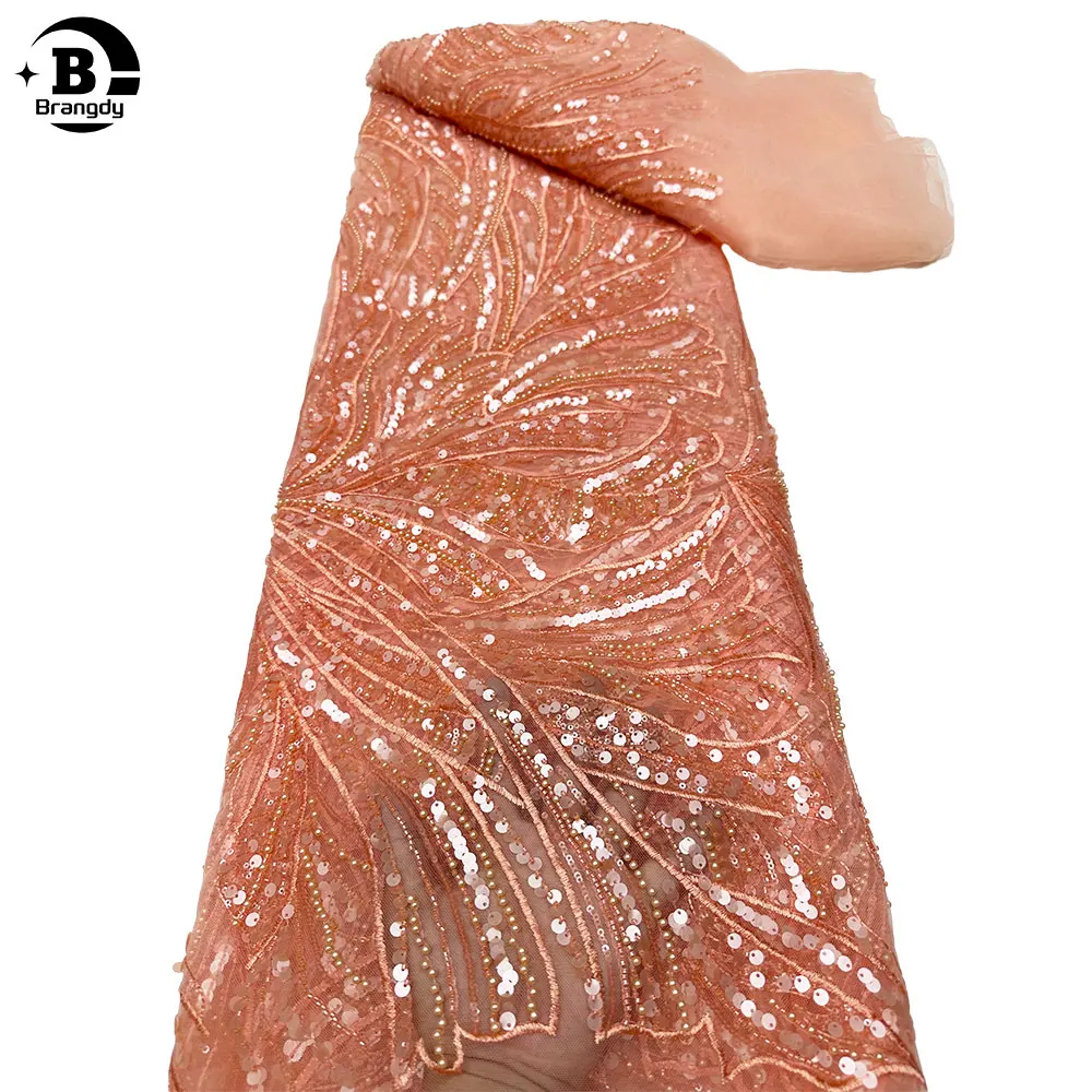 The latest peachy African Lace Fabric 2024 Luxury French Sequin mesh lace fabric high-end hand-beaded wedding dress T58018
The latest peachy African Lace Fabric 2024 Luxury French Sequin mesh lace fabric high-end hand-beaded wedding dress T58018