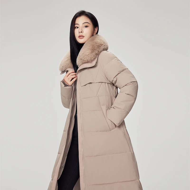 Winter Lady's Parka Jacket Solid Color Lambwool Turn Down Collar Thick Coat Female Elegant Casual Women's Long Quilted Jacket
Winter Lady's Parka Jacket Solid Color Lambwool Turn Down Collar Thick Coat Female Elegant Casual Women's Long Quilted Jacket