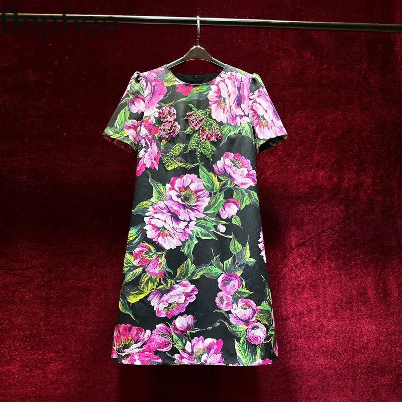 Винтажное платье трапециевидной формы с свободной талией и короткими рукавами с цветочным принтом, весна-лето, мини-платье трапециевидной формы с круглым вырезом и бриллиантами, элегантное женское вечернее платье
Винтажное платье трапециевидной формы с свободной талией и короткими рукавами с цветочным принтом, весна-лето, мини-платье трапециевидной формы с круглым вырезом и бриллиантами, элегантное женское вечернее платье