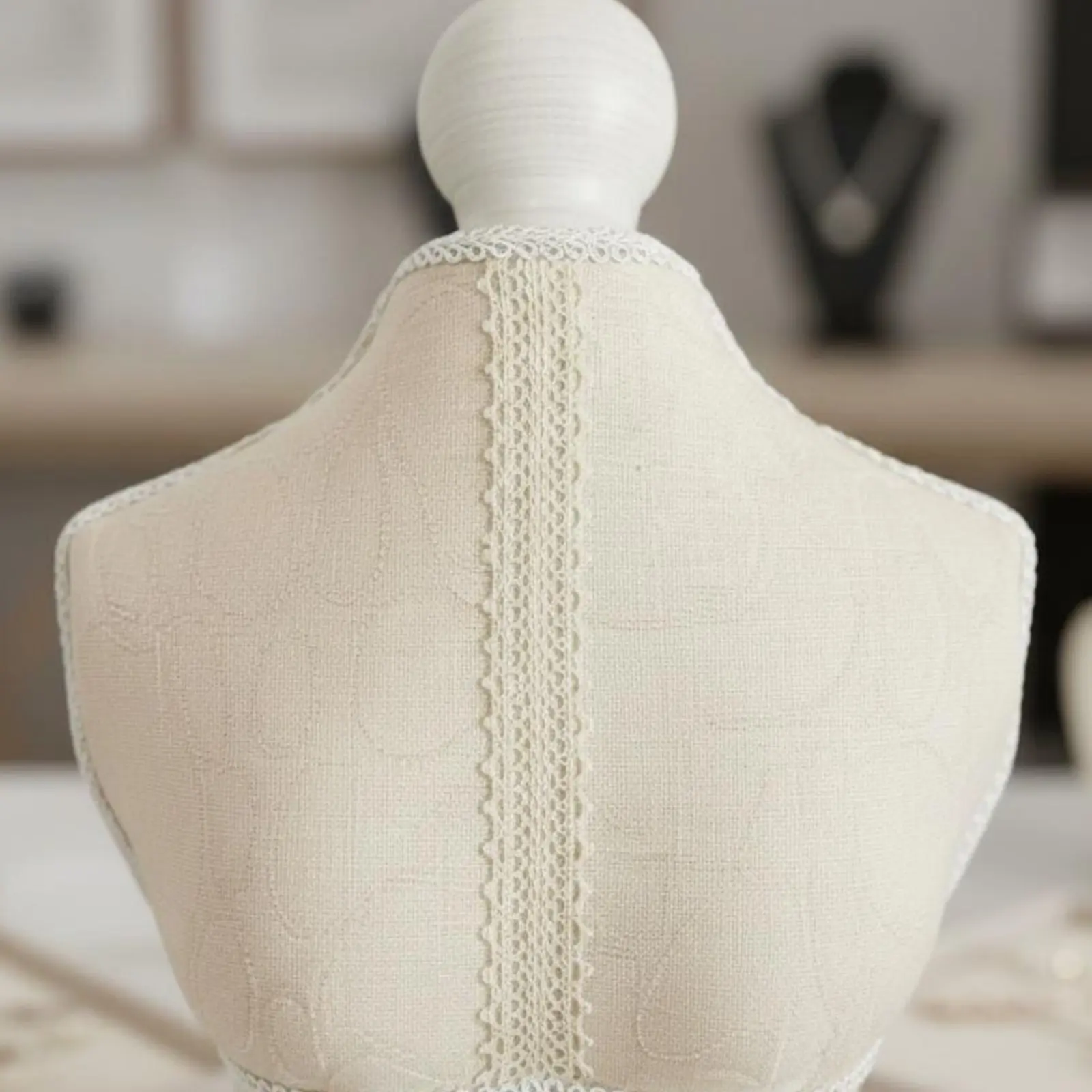 12 Pieces Lace Necklace Bust Textile Covered Linen Jewelry Bust Necklace Mannequin Stand Decorative Linen Jewelry Mannequin
12 Pieces Lace Necklace Bust Textile Covered Linen Jewelry Bust Necklace Mannequin Stand Decorative Linen Jewelry Mannequin