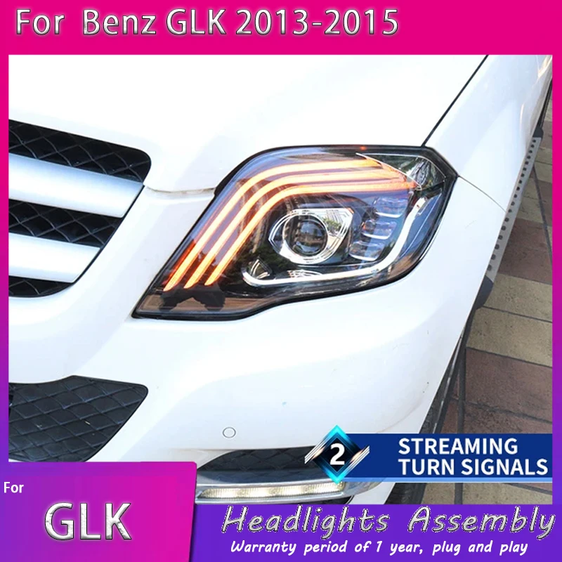 Светодиодные фары для Mercedes-Benz GLK X204 (2013-2015), GLK250, GLK300, обновленные фары в стиле Maybach с LED-проектором
Светодиодные фары для Mercedes-Benz GLK X204 (2013-2015), GLK250, GLK300, обновленные фары в стиле Maybach с LED-проектором