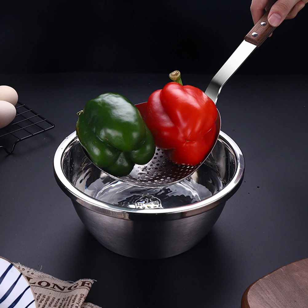 Stainless Steel Pepper Spoon Spaghetti Scoop Oil-frying Filter Strainer Fryer Fried Food Colander
Stainless Steel Pepper Spoon Spaghetti Scoop Oil-frying Filter Strainer Fryer Fried Food Colander