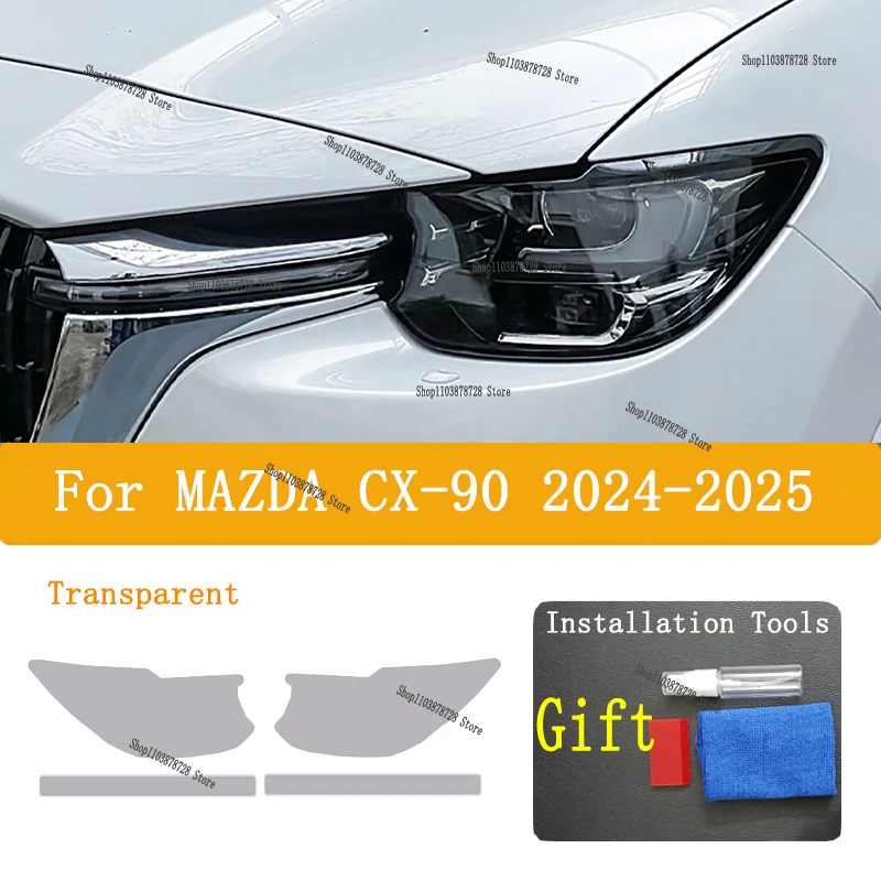 TPU For MAZDA CX-90 2024-2025 Anti scratch film for exterior headlights, headlight color, repair parts, stickers
TPU For MAZDA CX-90 2024-2025 Anti scratch film for exterior headlights, headlight color, repair parts, stickers
