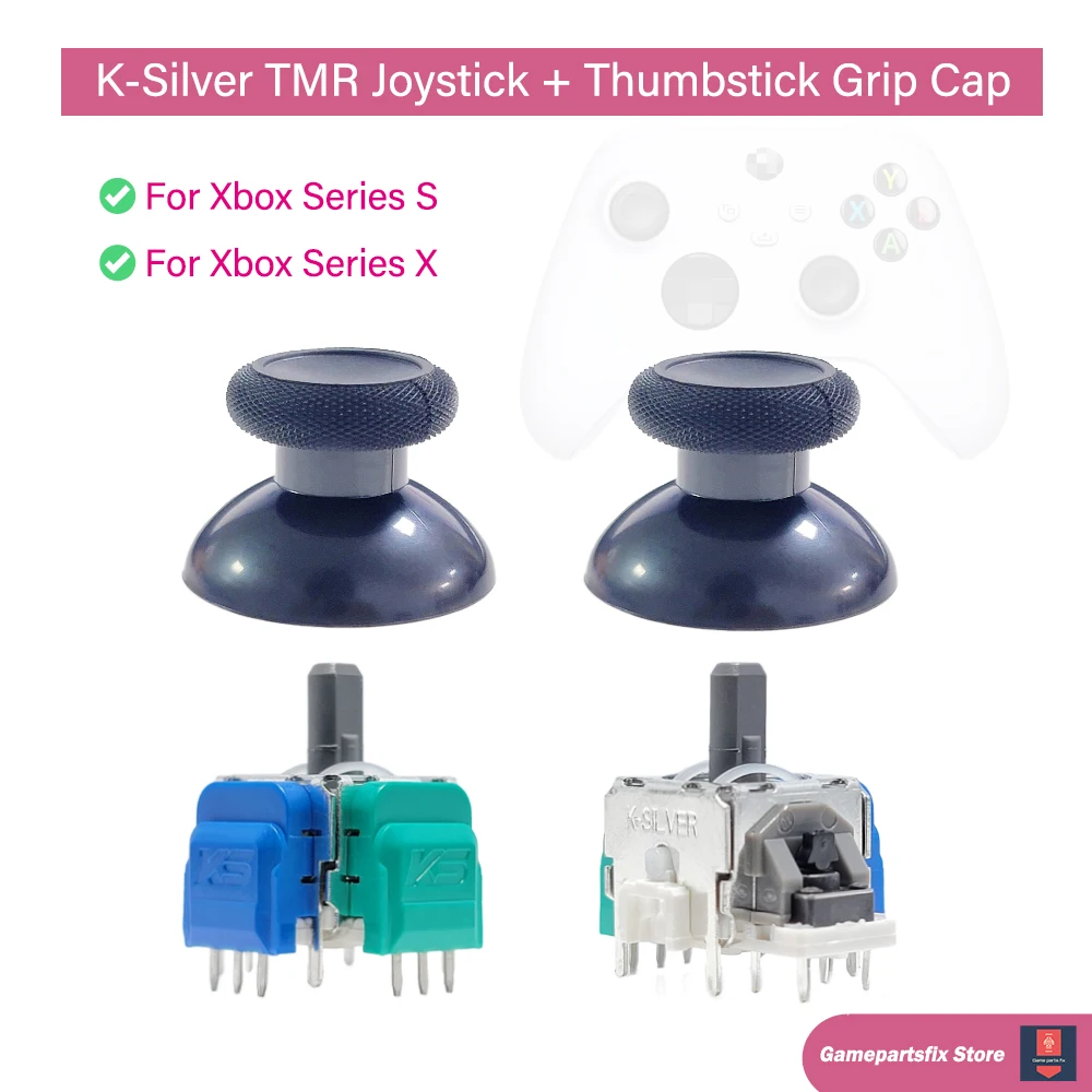 2/10pcs K-Silver JS13 Pro+ TMR Joystick for Xbox Series X Xbox Series S Replacement Part 3D Analog Stick w ThumbStick Grip Cap
2/10pcs K-Silver JS13 Pro+ TMR Joystick for Xbox Series X Xbox Series S Replacement Part 3D Analog Stick w ThumbStick Grip Cap