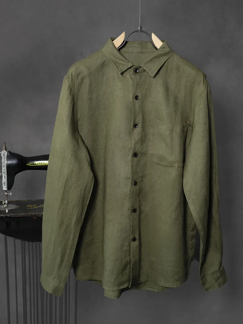 26 years of casual linen simple and versatile solid color breathable long-sleeved shirt
26 years of casual linen simple and versatile solid color breathable long-sleeved shirt