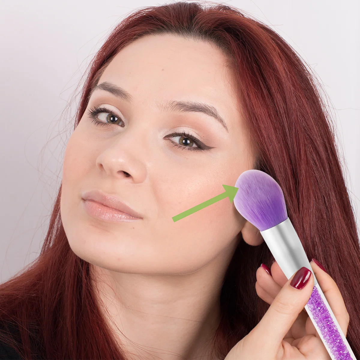 8pcs Makeup Brush Set Transparent Crystal Handle Kit For Women Daily Use Purple Fibers Soft Bristles Powder Foundation
8pcs Makeup Brush Set Transparent Crystal Handle Kit For Women Daily Use Purple Fibers Soft Bristles Powder Foundation