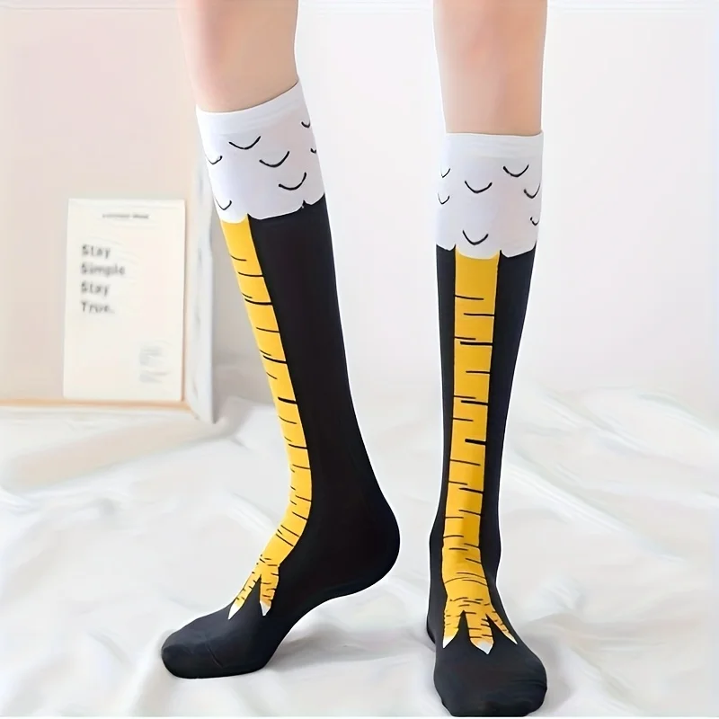 1 Pair of Quirky Chicken Foot Calf Socks, Thin Chicken Claw Socks for Women, Fitness Sports Thigh-high Over-the-knee Socks
1 Pair of Quirky Chicken Foot Calf Socks, Thin Chicken Claw Socks for Women, Fitness Sports Thigh-high Over-the-knee Socks