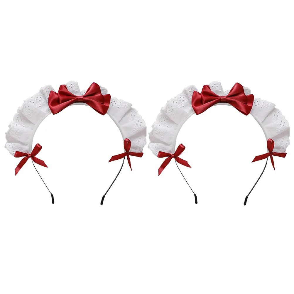 2 Pcs Headband Lolita Hair Hoops Women Bowknot Headdress Headwear Clips for Girl Girls Party Hairhoops Cloth Miss
2 Pcs Headband Lolita Hair Hoops Women Bowknot Headdress Headwear Clips for Girl Girls Party Hairhoops Cloth Miss
