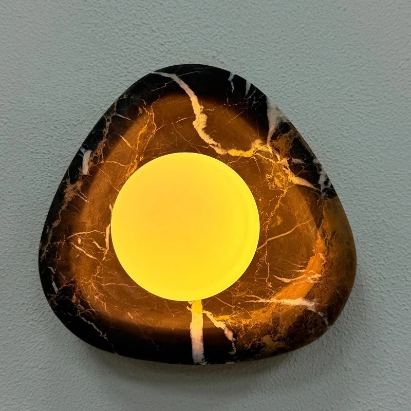 French Wabi Sabi Natural Marble Wall Lamp for Model Homes, Hotels, Living Room, Bedroom Bedside & Hallway
French Wabi Sabi Natural Marble Wall Lamp for Model Homes, Hotels, Living Room, Bedroom Bedside & Hallway