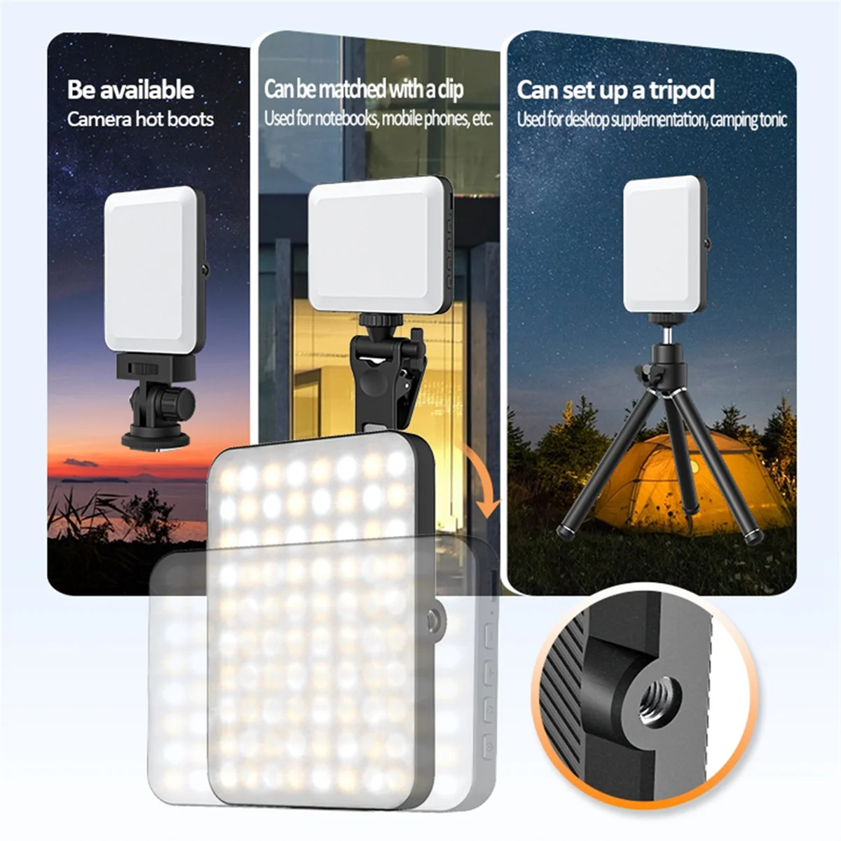 A73E-Ring Light Selfie Light with Front & Back Phone Clip 80Led 2000mah Rechargeable Portable Clip on Light for Tablet/Laptop
A73E-Ring Light Selfie Light with Front & Back Phone Clip 80Led 2000mah Rechargeable Portable Clip on Light for Tablet/Laptop