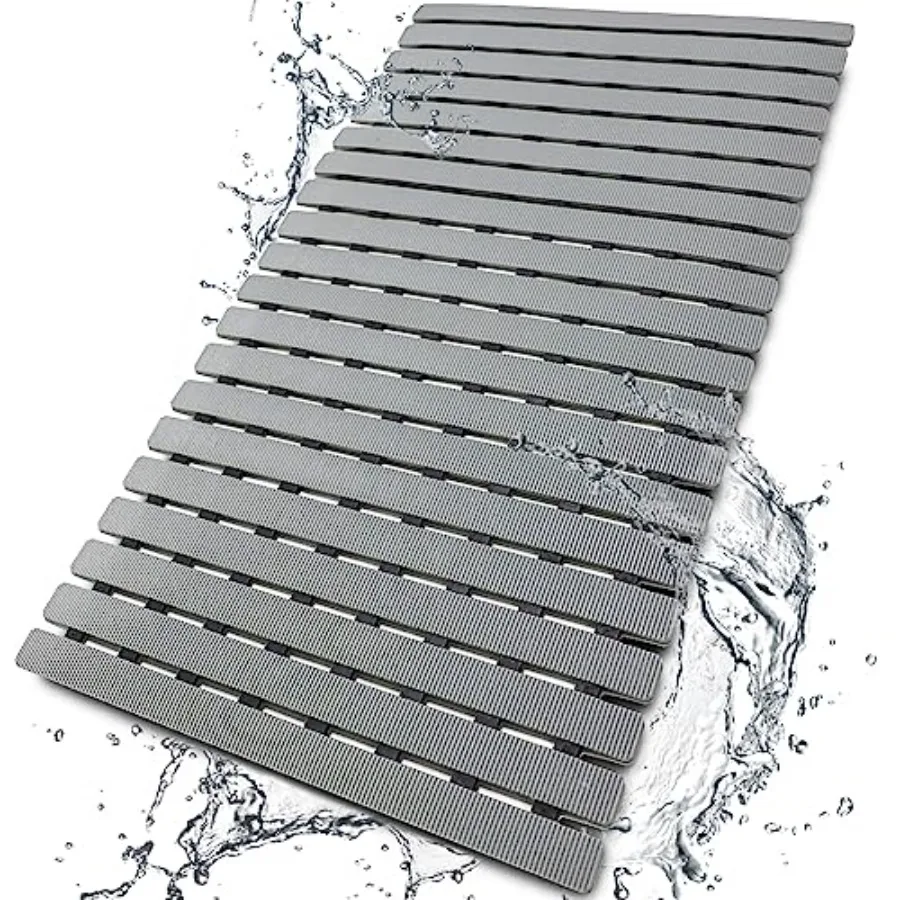 Shower Mat Non Slip Bathtub Mat with Suction Cups and Drain Holes 27.5 x15.7 Inch Bath Mat for Tub and Shower.Easy DryEasy to C
Shower Mat Non Slip Bathtub Mat with Suction Cups and Drain Holes 27.5 x15.7 Inch Bath Mat for Tub and Shower.Easy DryEasy to C