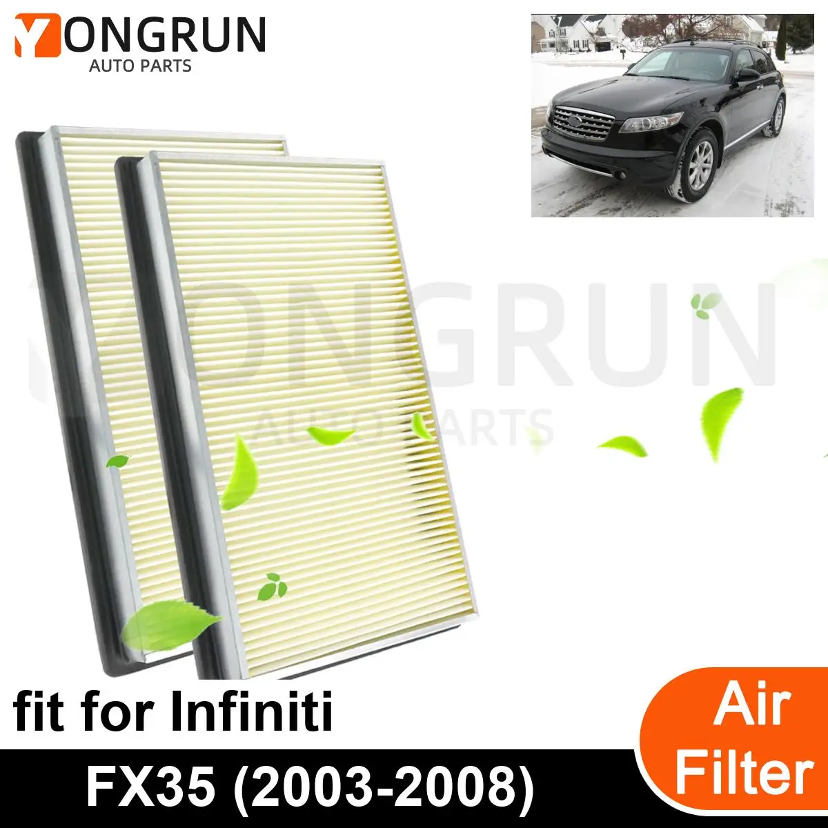 Новые автомобильные фильтры двигателя, 2 шт., для Infiniti FX35 2003-2008, автомобильные аксессуары OEM CA4309 16546-0Z000 16546-V0110
Новые автомобильные фильтры двигателя, 2 шт., для Infiniti FX35 2003-2008, автомобильные аксессуары OEM CA4309 16546-0Z000 16546-V0110