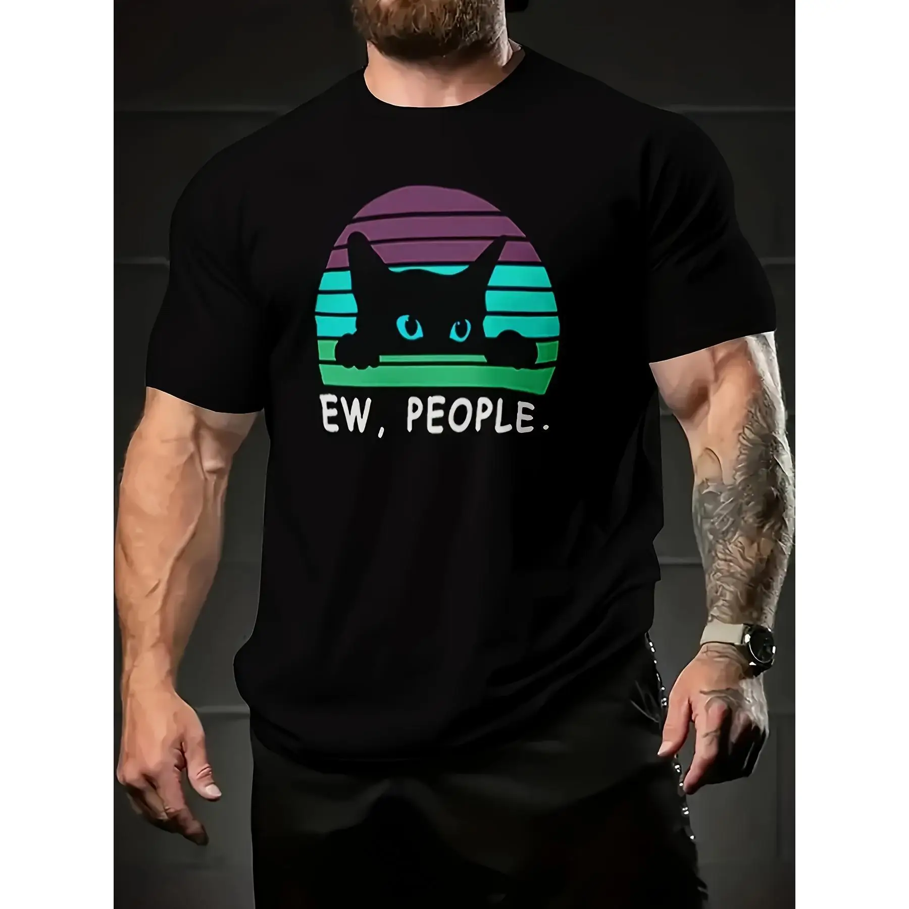 Ew People Cat T-shirt, Funny Sarcastic Quote Tee, Men Women Cat Lover Gift, Introvert Humor Apparel, Black Cat Graphic Top
Ew People Cat T-shirt, Funny Sarcastic Quote Tee, Men Women Cat Lover Gift, Introvert Humor Apparel, Black Cat Graphic Top