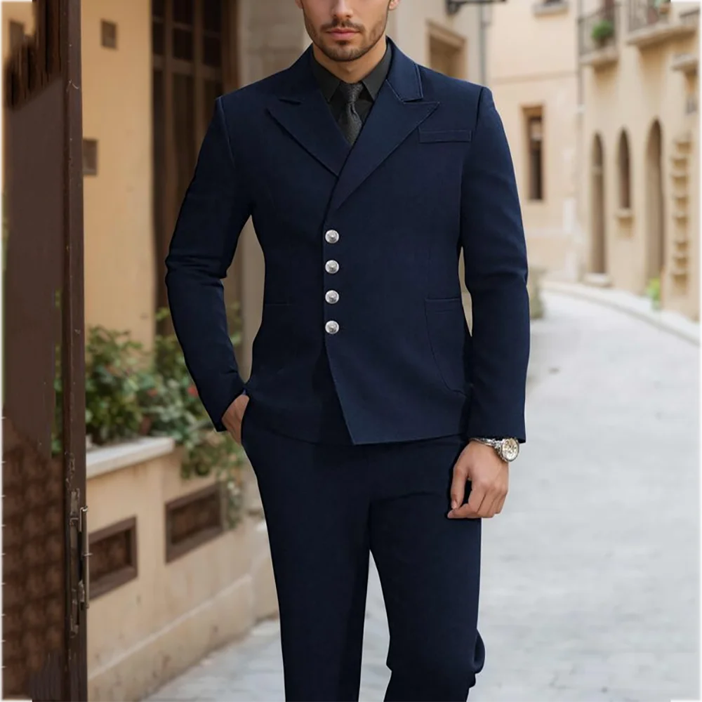 Стильные мужские костюмы с остроконечными лацканами, однобортные, наклонные, облегающие, деловой, офисный, однотонный, мужской комплект, комплект из 2 предметов
Стильные мужские костюмы с остроконечными лацканами, однобортные, наклонные, облегающие, деловой, офисный, однотонный, мужской комплект, комплект из 2 предметов