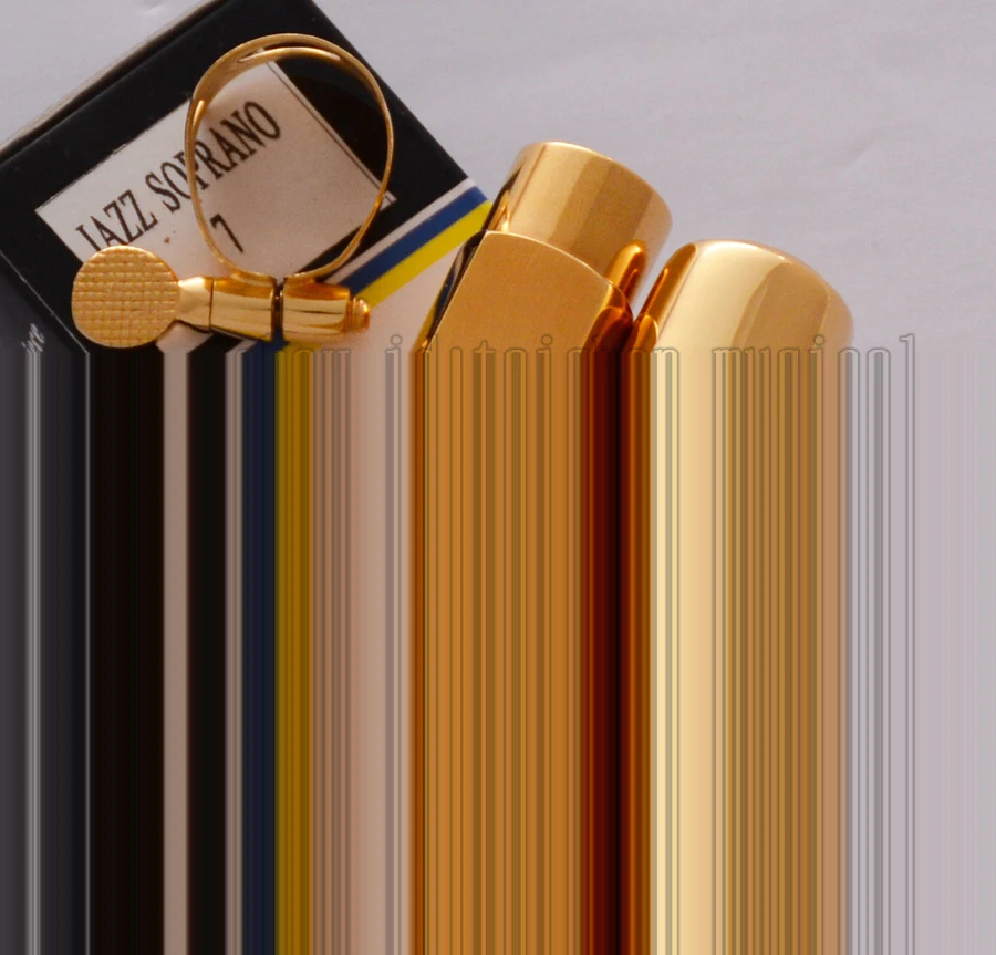 ВЫСОКОЕ КАЧЕСТВО Позолоченный джазовый металлический мундштук для саксофона сопрано Bb, размер 7 2025
ВЫСОКОЕ КАЧЕСТВО Позолоченный джазовый металлический мундштук для саксофона сопрано Bb, размер 7 2025