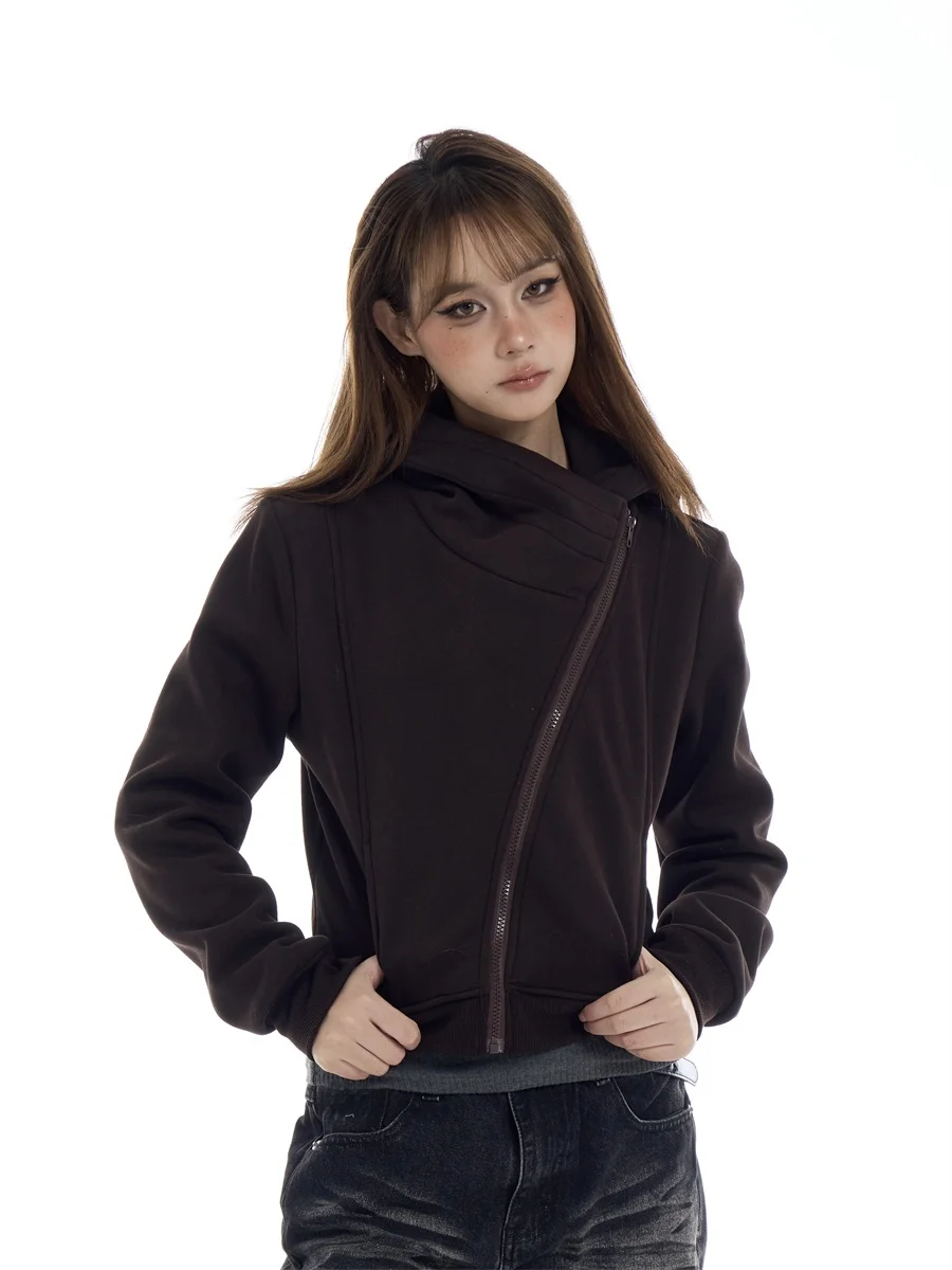 American Style Retro Hooded Zipper Cardigan Women's Short Sleeve Long Sleeve Casual Outerwear Autumn Winter Seasonal Fashion
American Style Retro Hooded Zipper Cardigan Women's Short Sleeve Long Sleeve Casual Outerwear Autumn Winter Seasonal Fashion