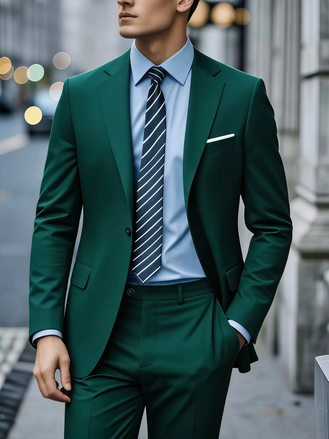 2pcs Men's Elegant Formal Suit Set, Jacket And Trousers, Classic Outfit for Wedding, Party And Dinner Party
2pcs Men's Elegant Formal Suit Set, Jacket And Trousers, Classic Outfit for Wedding, Party And Dinner Party