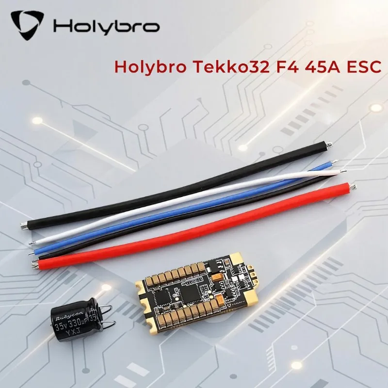 Holybro Tekko32 F4 45A Brushless ESC AM32 Bit 2-6s Dshot1200 Compatible BetaflightF3/F4 Flight Controller for RC FPV Drone Parts
Holybro Tekko32 F4 45A Brushless ESC AM32 Bit 2-6s Dshot1200 Compatible BetaflightF3/F4 Flight Controller for RC FPV Drone Parts
