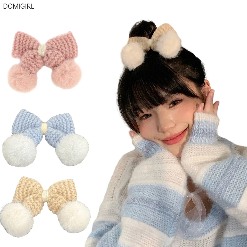 Cute Knitted Bow Hair Clip Solid Color Woolen Bowknot Barettes Girls Sweet Hairgrip Women Fashion Hair Accessories Headwear
Cute Knitted Bow Hair Clip Solid Color Woolen Bowknot Barettes Girls Sweet Hairgrip Women Fashion Hair Accessories Headwear