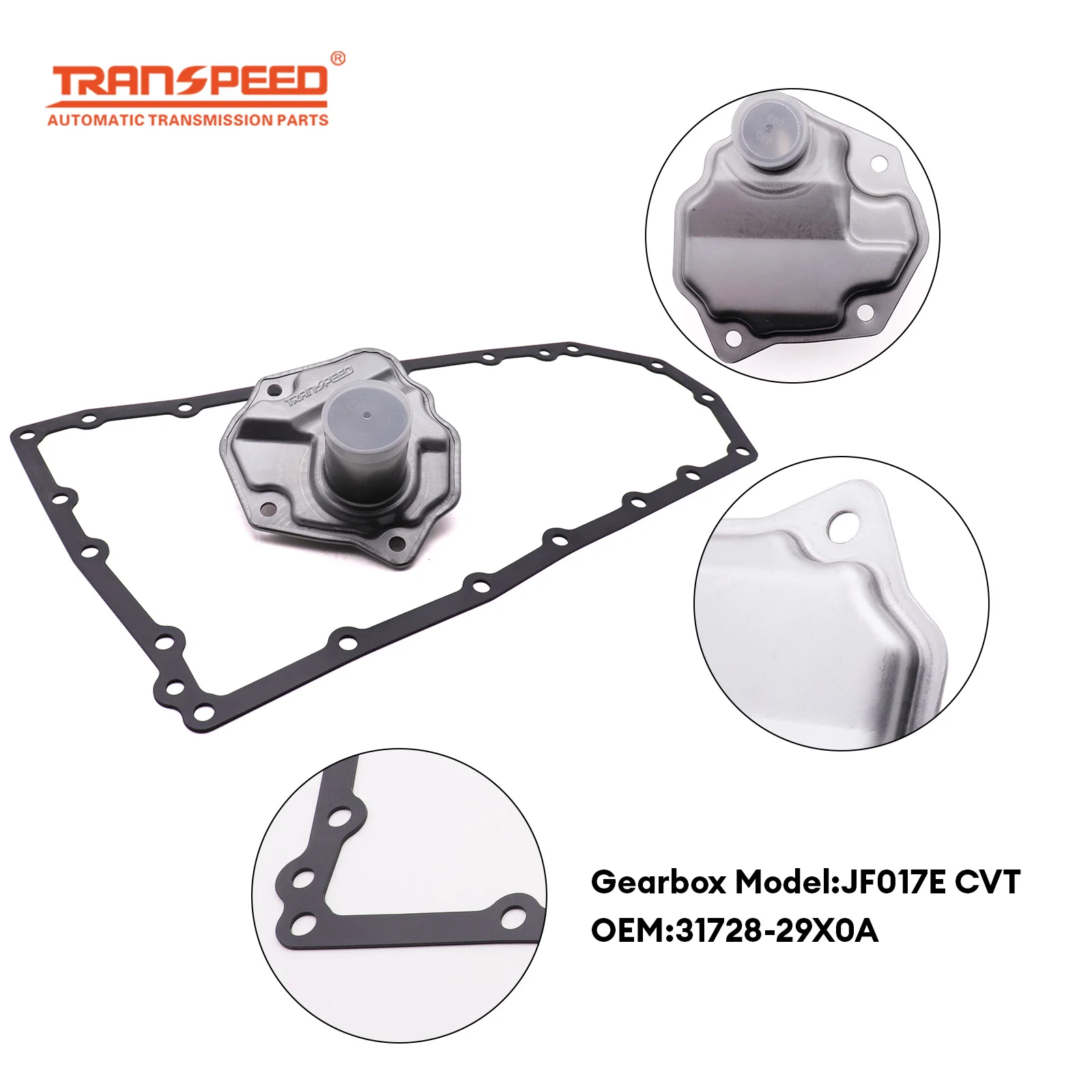 TRANSPEED JF017E Масляный фильтр автоматической коробки передач 31728-29X0A и прокладка масляного поддона для ALTIMA ELGRAND MURANO PATHFINDER 3.5L 2012-2014
TRANSPEED JF017E Масляный фильтр автоматической коробки передач 31728-29X0A и прокладка масляного поддона для ALTIMA ELGRAND MURANO PATHFINDER 3.5L 2012-2014