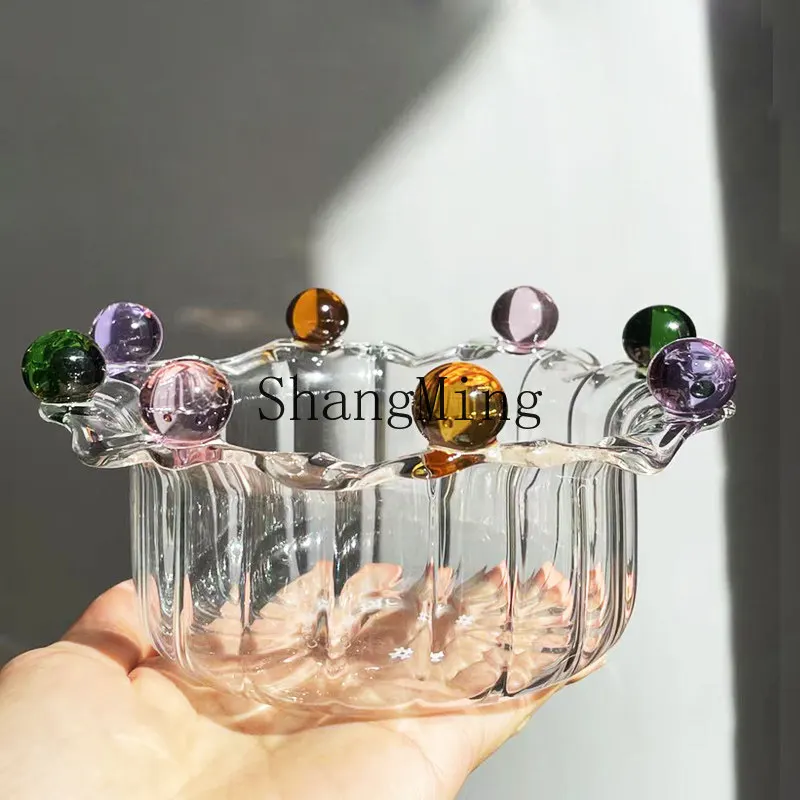 CL Creative Crown Fairy Bowl High Borosilicate Glass Colorful Fruit Bowl Dessert Bowl Salad Bead Point Ins Style
CL Creative Crown Fairy Bowl High Borosilicate Glass Colorful Fruit Bowl Dessert Bowl Salad Bead Point Ins Style