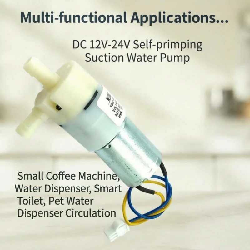 JSB2438293 DC9V-12V 370 Micro Diaphragm Water Pump Self-priming Water Circulation Pump Water Dispenser Negative Pressure Pump
JSB2438293 DC9V-12V 370 Micro Diaphragm Water Pump Self-priming Water Circulation Pump Water Dispenser Negative Pressure Pump