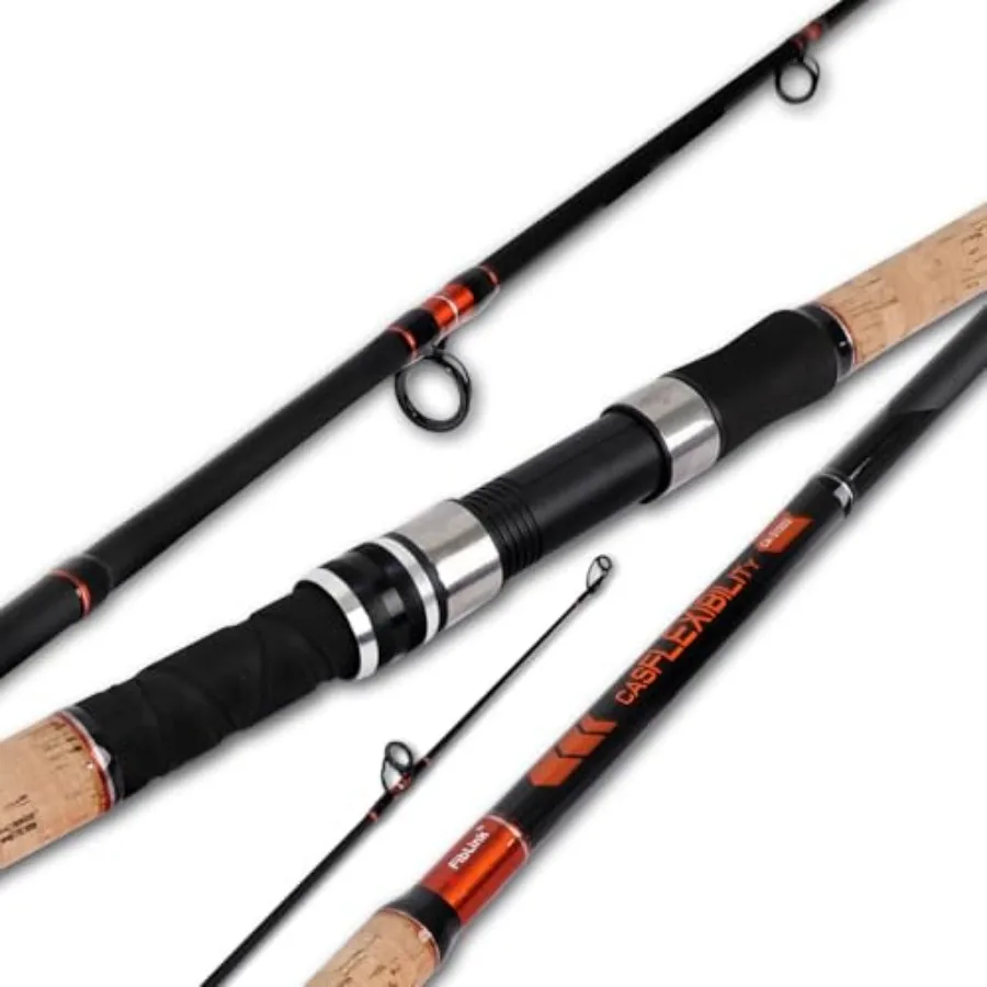 Surf fishing rod for beach and pier use, carbon fiber material, black color, lightweight and portable 3-piece/4-piece spinning
Surf fishing rod for beach and pier use, carbon fiber material, black color, lightweight and portable 3-piece/4-piece spinning