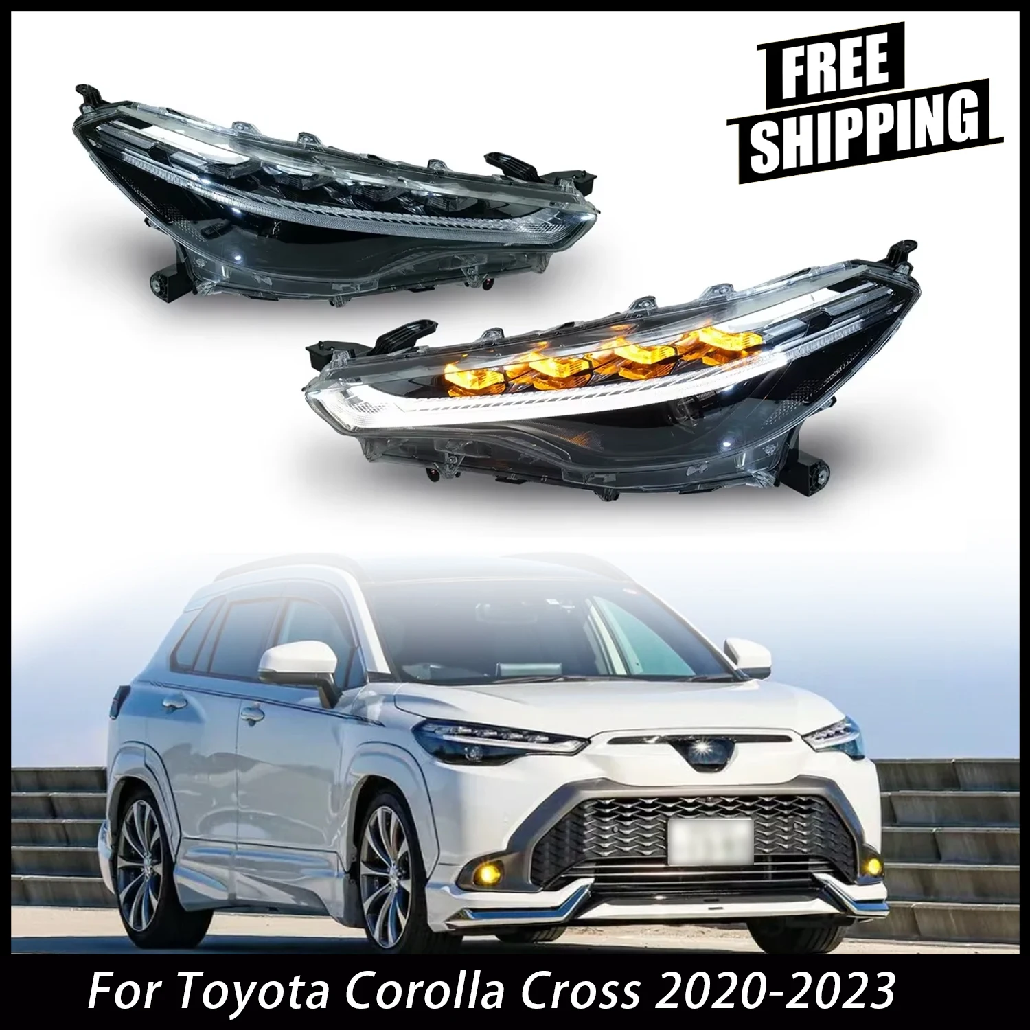 Car Head Lamps For Toyota Corolla Cross 2020-2023 Upgrade Modified High-end Version LED Headlights Dynamic Turn Signal Lamp DRL
Car Head Lamps For Toyota Corolla Cross 2020-2023 Upgrade Modified High-end Version LED Headlights Dynamic Turn Signal Lamp DRL