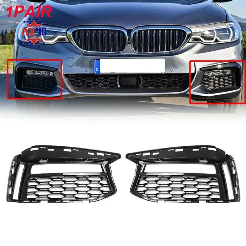 AX48-1Pair Front Lower Mesh Grille Fog Light Cover Trim Air Intake 51118064963 51118064964 For BMW 5' G30 G31 M Sport 17-21
AX48-1Pair Front Lower Mesh Grille Fog Light Cover Trim Air Intake 51118064963 51118064964 For BMW 5' G30 G31 M Sport 17-21