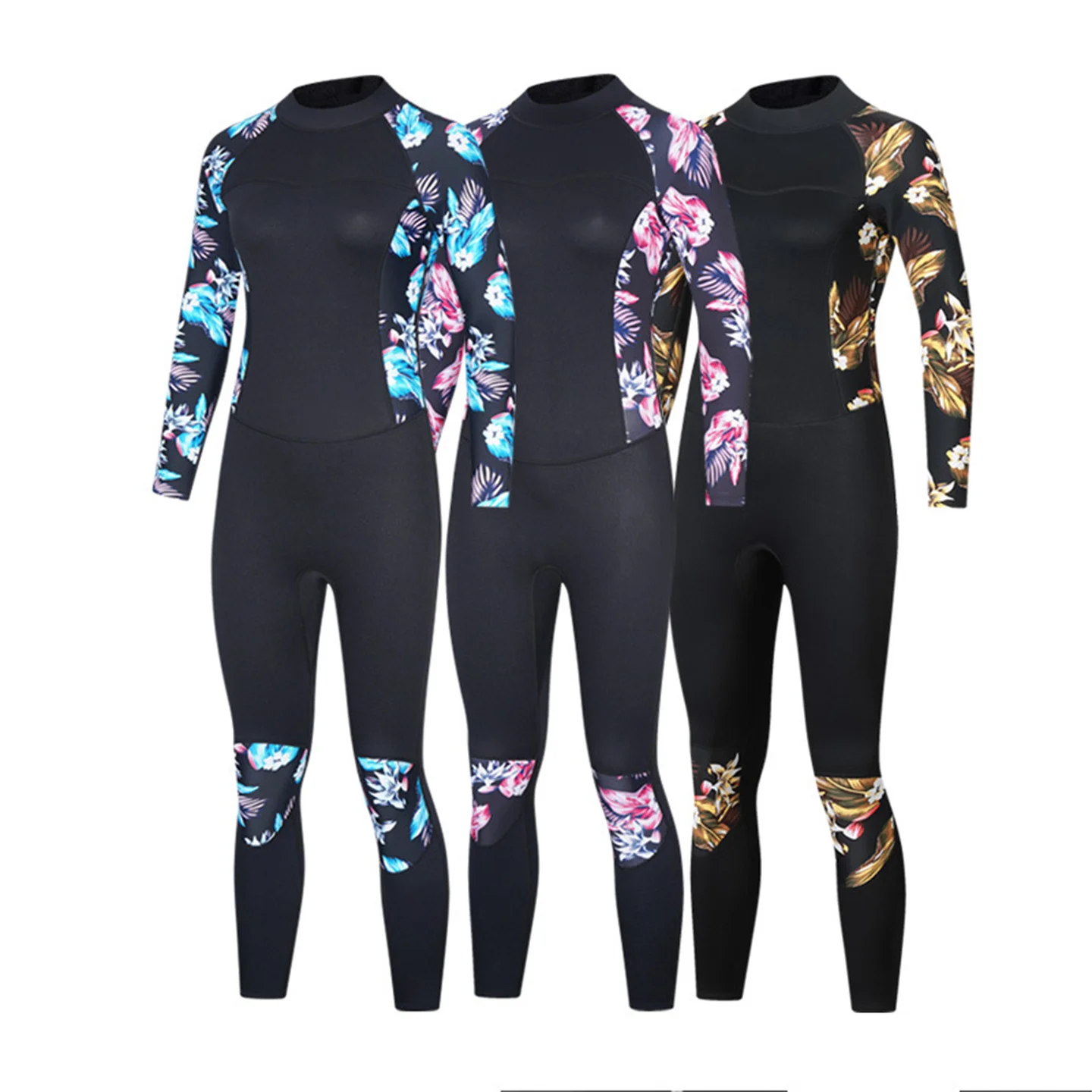 Winter Women Long Sleeve Floral Pattern 2MM Neoprene Wetsuit Quick Drying One-Piece Diving Suit Surfing Snorkeling Swimsuit
Winter Women Long Sleeve Floral Pattern 2MM Neoprene Wetsuit Quick Drying One-Piece Diving Suit Surfing Snorkeling Swimsuit