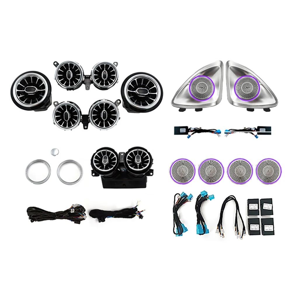 64 Colors W213 Ambient Light Kit For Mercedes-Benz E-Class 2016-2022 Car Interior Atmosphere Light LED Air Vents Rotating Treble
64 Colors W213 Ambient Light Kit For Mercedes-Benz E-Class 2016-2022 Car Interior Atmosphere Light LED Air Vents Rotating Treble