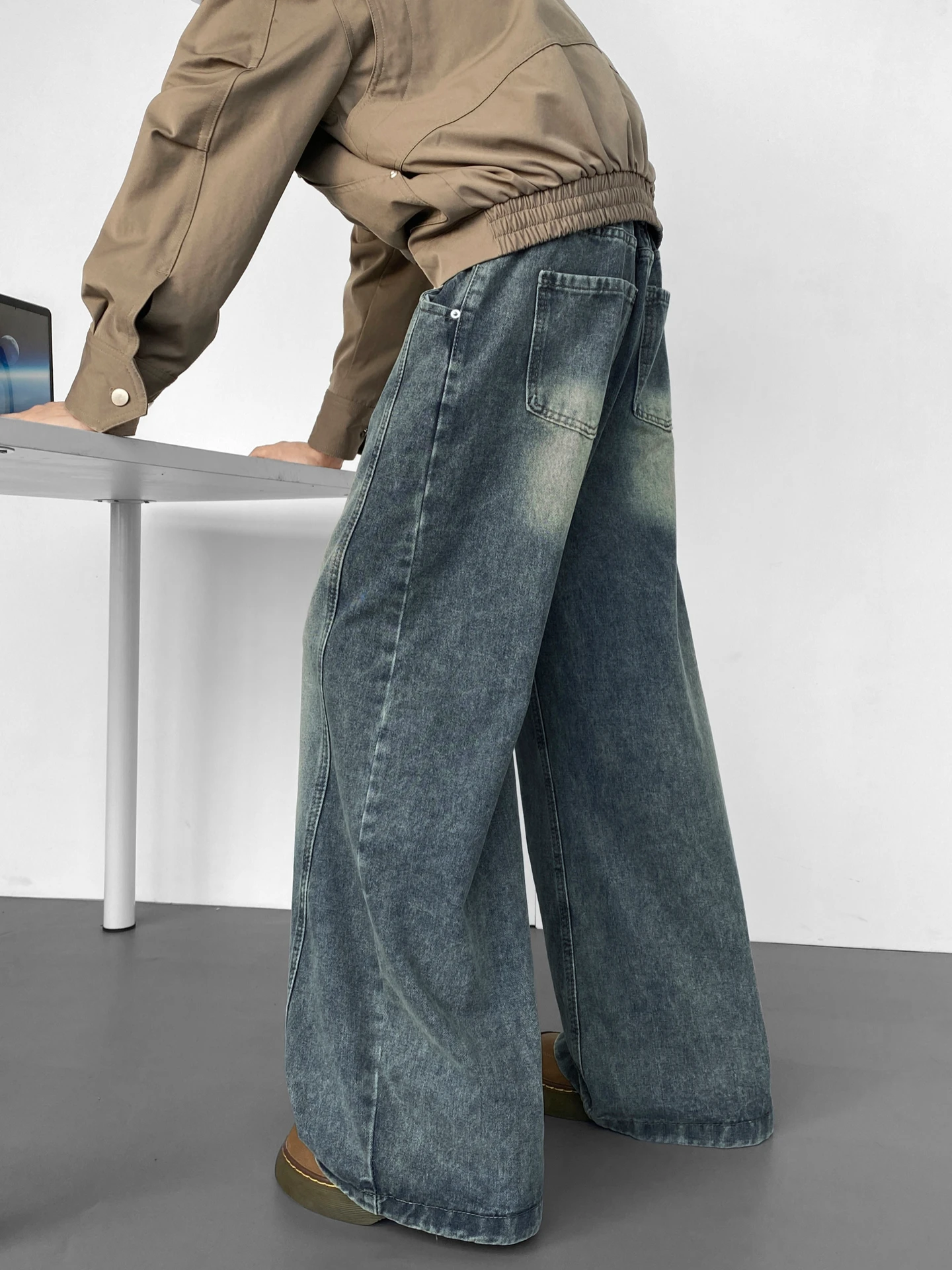 Wukong Has Goods Trendy American Waed Deconstructed Patchwork Straight Leg Jeans Men Loose Cleanfit Versatile Long Pants
Wukong Has Goods Trendy American Waed Deconstructed Patchwork Straight Leg Jeans Men Loose Cleanfit Versatile Long Pants