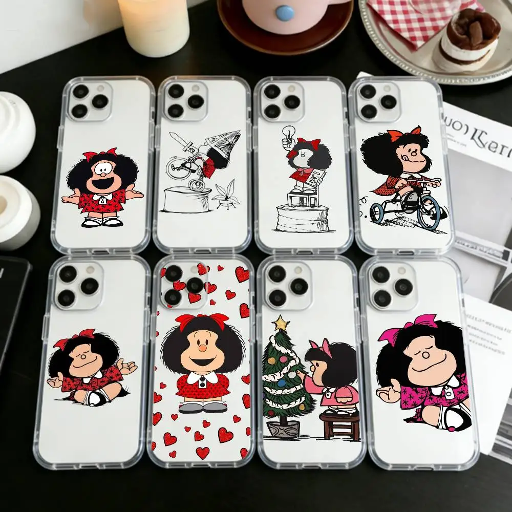 Cute M-Mafalda C-Cartoon Phone Case For iPhone 17 16 15 14 13 12 11 Mini Pro Max Plus Transparent Cover
Cute M-Mafalda C-Cartoon Phone Case For iPhone 17 16 15 14 13 12 11 Mini Pro Max Plus Transparent Cover