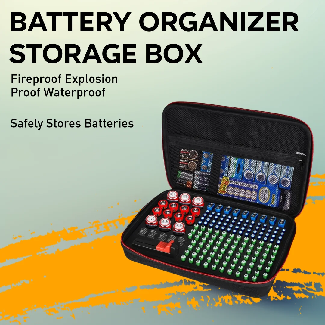 Battery Organizer Storage Box Battery Vault Case Fireproof Waterproof Explosionproof Holder Box Sturdy Dustproof EVA
Battery Organizer Storage Box Battery Vault Case Fireproof Waterproof Explosionproof Holder Box Sturdy Dustproof EVA