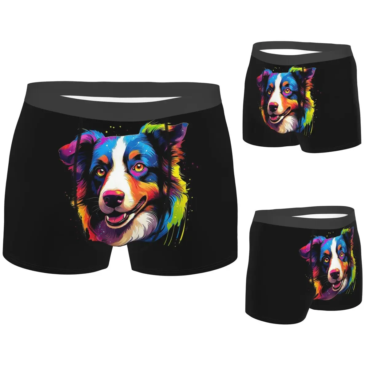 Boxer Underpants Shorts Border Collie Panties Men's Comfortable Underwear for Homme Man Boyfriend Gift
Boxer Underpants Shorts Border Collie Panties Men's Comfortable Underwear for Homme Man Boyfriend Gift