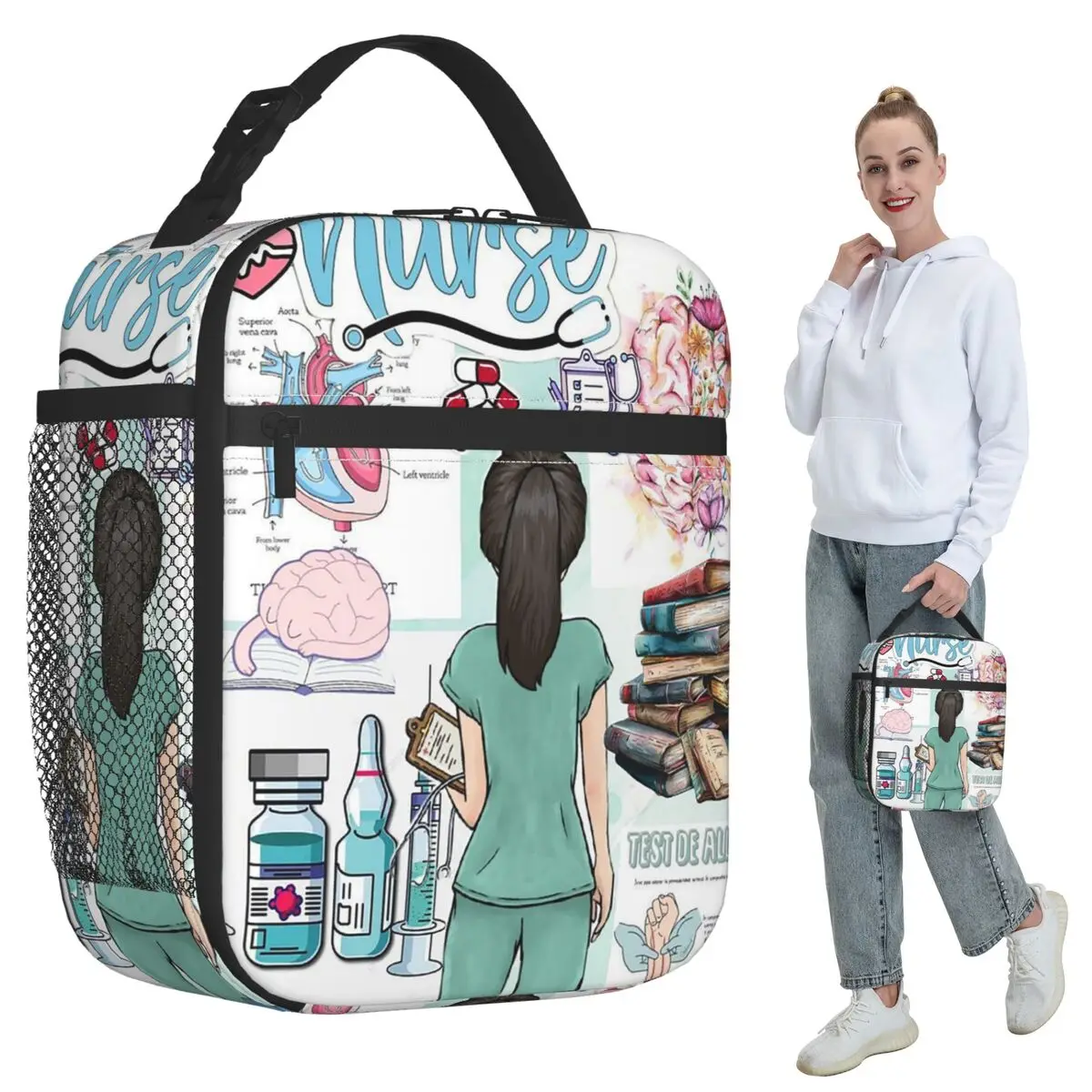 Enfermera En Apuros Доктор Медсестра Изолированная сумка для обеда для детей Школьный холодильник Термальная коробка для еды Сумка Портативные коробки для завтрака Контейнер
Enfermera En Apuros Доктор Медсестра Изолированная сумка для обеда для детей Школьный холодильник Термальная коробка для еды Сумка Портативные коробки для завтрака Контейнер